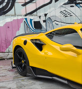 Ferrari F8 Tributo & Spider 2020 2021 2022 2023 with Aftermarket Parts - M Style Side Vent Trim Carbon Fiber from Aero Republic